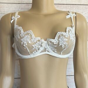 Popsi Lingerie Women White Bra Size S
